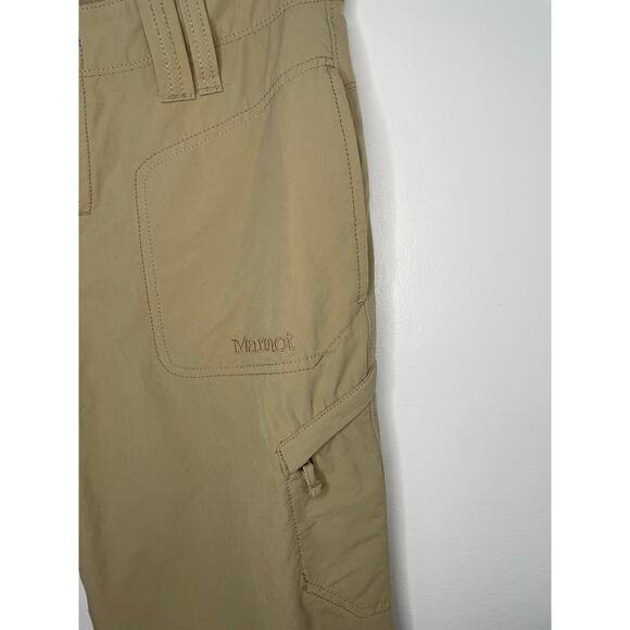 Marmot Hiking Pants Tan Womens Sz 4 Roll Up Outdoors Rugged Camping Lightweight - Picture 6 of 6